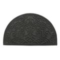 Stephan Roberts Home Stephan Roberts Home 30N-18RM65-06 18 x 30 in. Recycled Rubber Doormat - Gibraltar Scroll Slice Stone 30N-18RM65-06